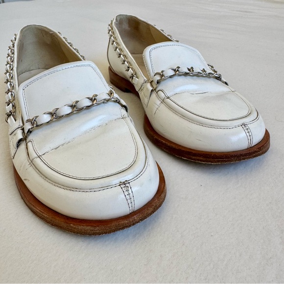 Chanel Patent Leather Chain Loafers - Picture 4 of 10